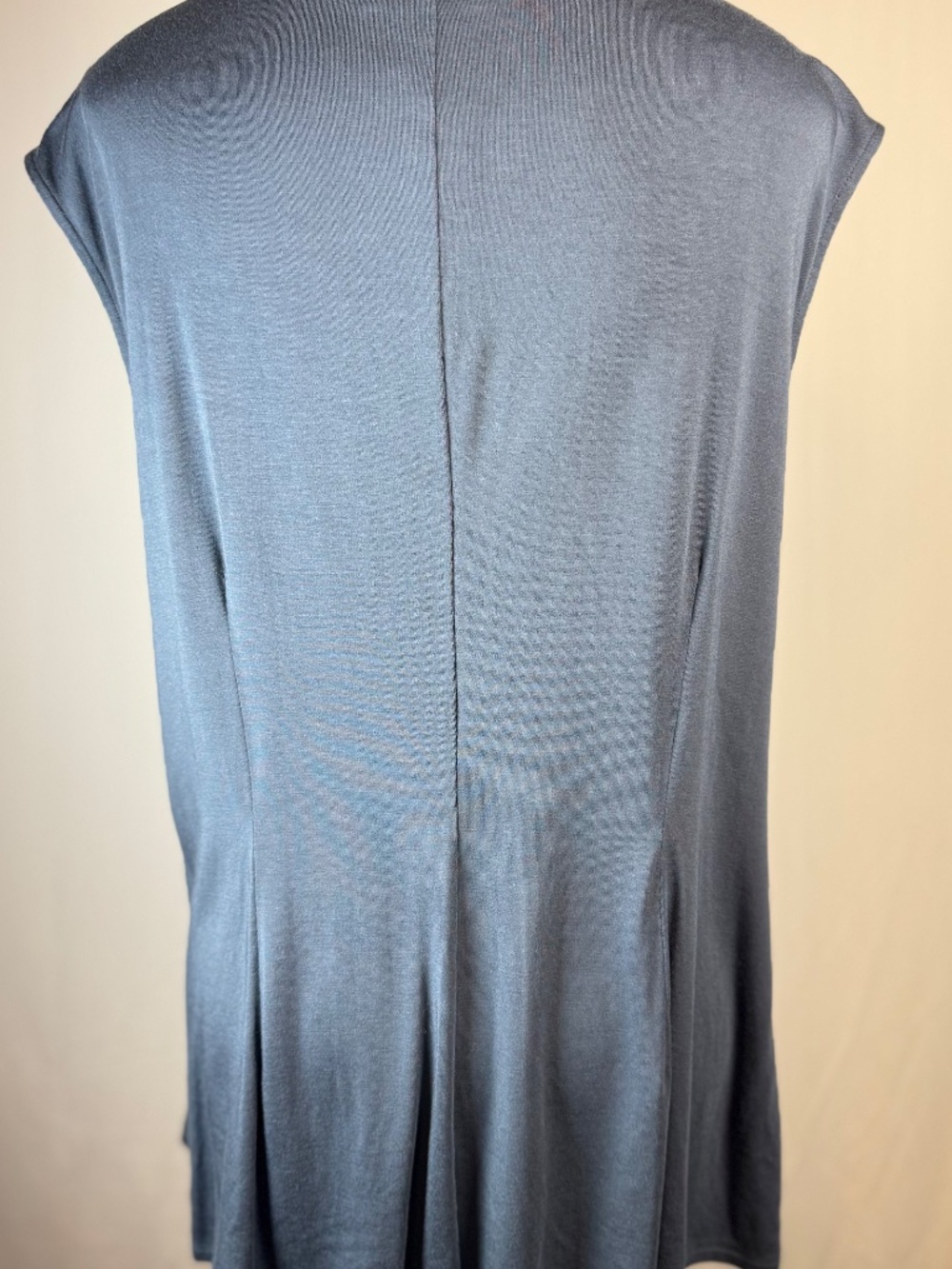 Nic+Zoe dark gray blue jersey knit sleeveless top. Size XL - Picture 3 of 8